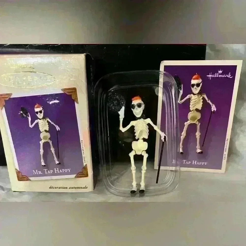 HALLMARK Keepsake 2003‎ Halloween Ornament 'MR. TAP HAPPY' Dancing Skeleton